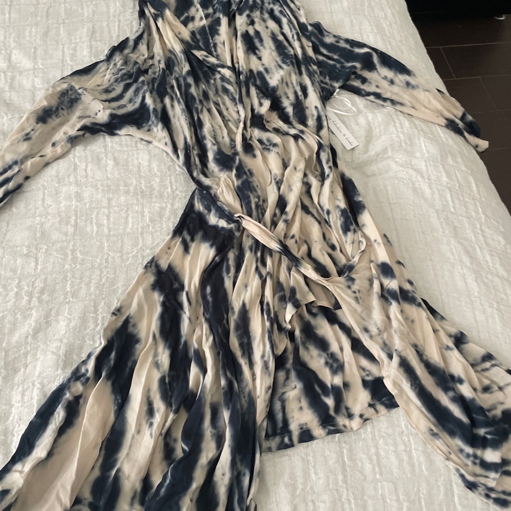 Young & Reckless Black and Cream Long Sleeve Dress